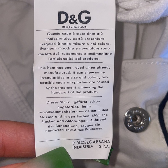 Men’s Regular Fit Low Rise Straight Leg Dolce & Gabbana White Jeans Size 38 - Picture 4 of 12